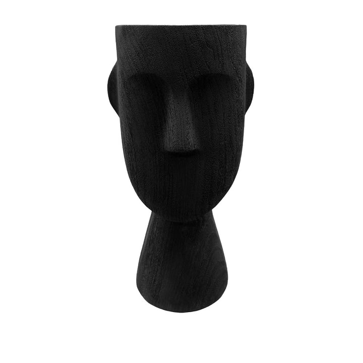 Polyface Βαζο 26x7.8x25cm Polyresin Μαυρο – Evilio Home